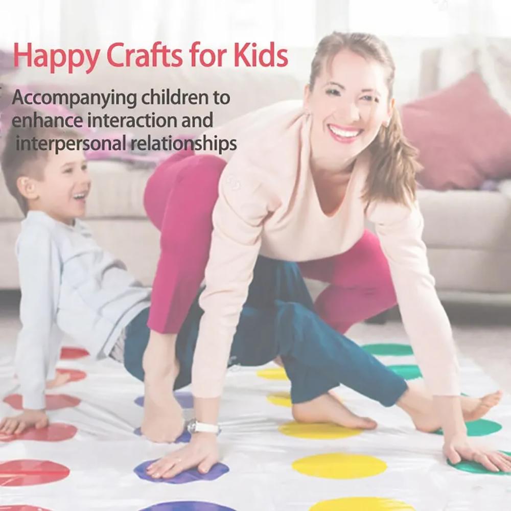 Семейная игра-симулятор «Твистер» для вечеринок, игры для дома и улицы, игра «Скручивание тела» для детей и взрослых, спортивные интерактивные вспомогательные средства для групповых занятий.