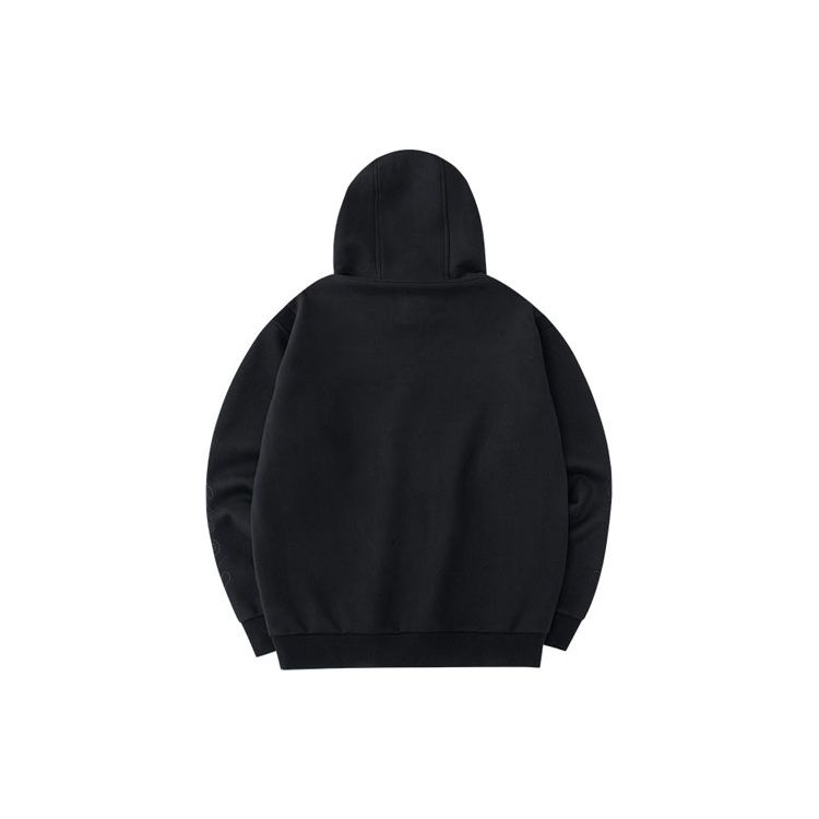 Anta Серия Champion Sports Culture Серия с принтом букв и большим карманом, пуловер с капюшоном, мужская толстовка с капюшоном, черная 152230721-3