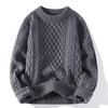High Street Argyle Men's Round Neck Sweater: Spring/Autumn Casual Knitwear