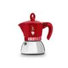 Bialetti Moca Induction Exclusive Red for 4 Cups IH Compatible Direct Fire Type Maker Espresso Maker & (Coffee Macchinetta)