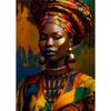 African Queen Abstract Art Canvas Painting Posters and Prints African Woman Portrait Pictures Wall Art Mural for Home Decoration