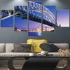 Настенное искусство Печать на холсте 5 панелей Картина Sydney Harbour Bridge Картина Настенные росписи Спальня Дом