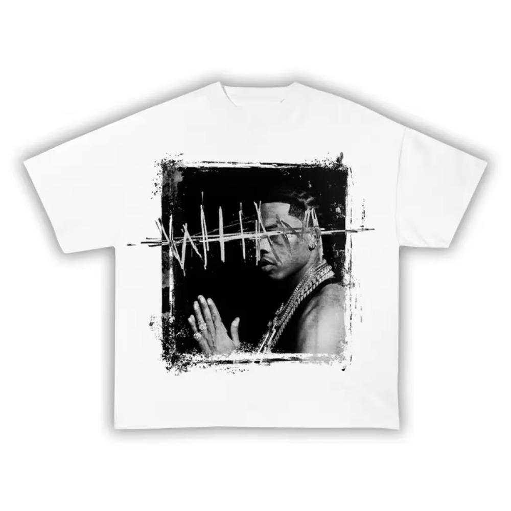 Футболка Rap Lil Baby Wham World Tour Мужская футболка Хип-хоп Ретро Подарок Летний Хлопок Мужчины Женщины Топы Уличная одежда Свободный Повседневный Модный Y2k