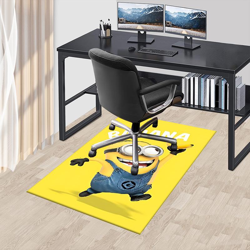 1pc Minion Banana Fun Carpet for Playroom Bedroom Living Room Sofa Home Decor,kids Game Area Rug Non-slip Floor Mat Y72824