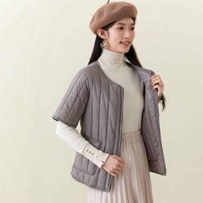 Женская новая куртка на молнии, легкая и тонкая термохлопковая подкладка, женская домашняя хлопковая одежда, хлопковые топы с коротким рукавом 2466