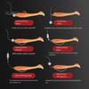 31 шт./кор. 5,5/6,5/7,5 см, набор мягких рыболовных приманок с 5 крючками для джиг-головки, Т-образный весло-хвост, красочная искусственная силиконовая приманка, пресноводный морской окунь