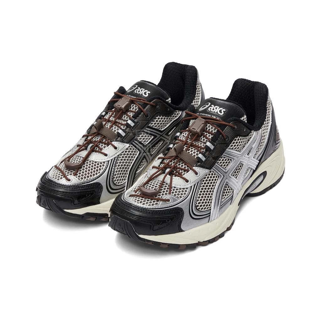 Asics Гель Кахана TR V4 Износостойкие И Легкие Низкие Повседневные Кроссовки Унисекс Кофе Черный Серебристый 1203A716-020