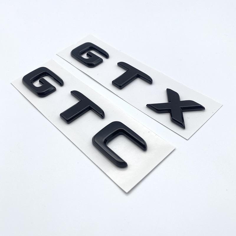 3D плоские буквы ABS эмблема GTX GTC ID4 ID6 для Volkswagen автомобиля задняя дверь крышка багажника заводская табличка значок логотип наклейка хром