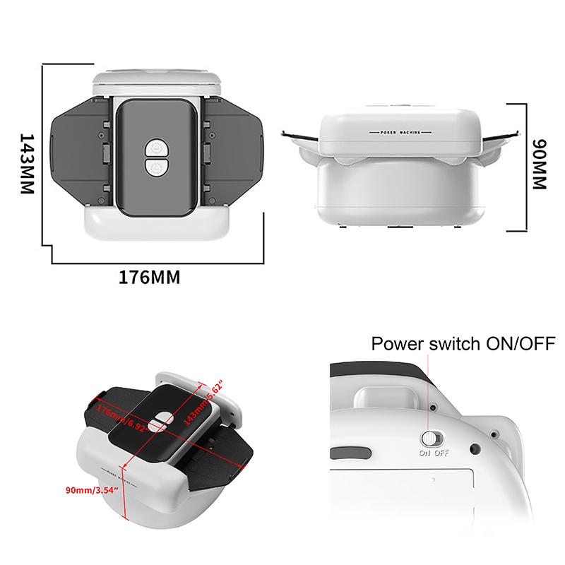 Automatic Playing Card Shuffler Mixer Games Poker Sorter Machine Shuffler for Card Games Type-C Charging Poker Shuffler 2 Decks