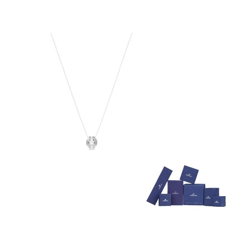 Swarovski Кулон-украшение Mesmera Кристалл Родированное покрытие Цирконий Ожерелье Женское ожерелье Серебро 5669914