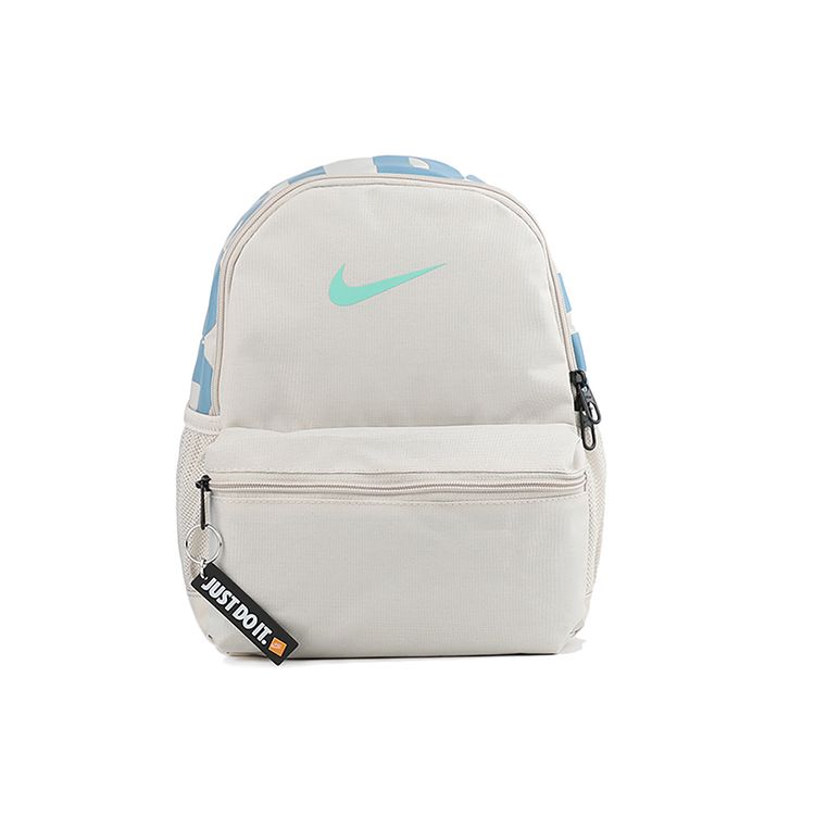 Nike Повседневный спортивный рюкзак на молнии из ткани Женский рюкзак Серый Белый BA5559-104