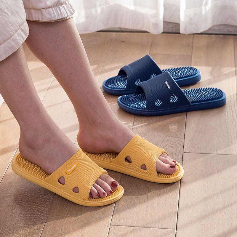 Massage Slippers for Men's New Anti-skid Home Soft Soled Bathroom Comfortable Bathing Cool Slippers for Men's Summer