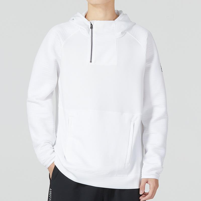 Under Armour Sweatshirts Men's White Hooded Moderate Other 1374296-100