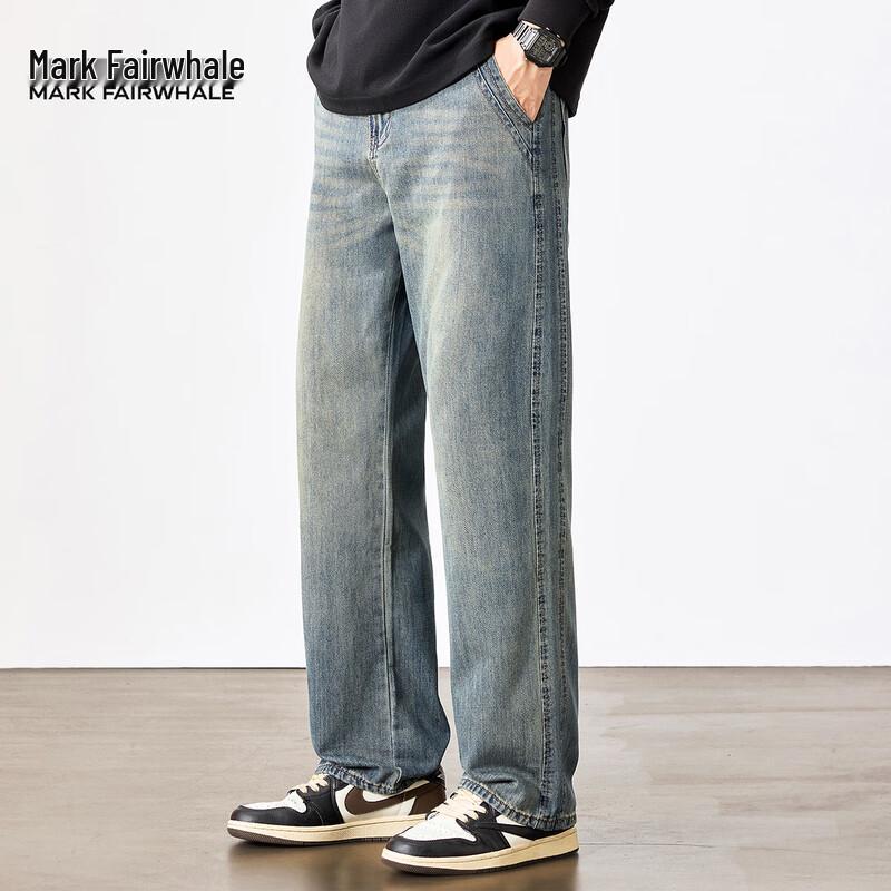 Мужские джинсы Mark Fairwhale свободного прямого кроя из выстиранного денима