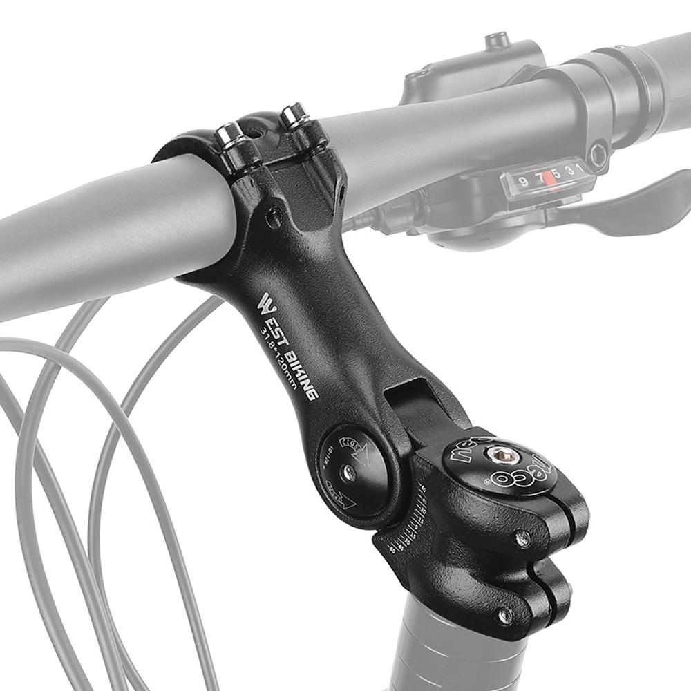 Регулируемый вынос руля велосипеда, регулируемый угол 60 градусов, алюминиевый сплав, велосипедный руль, подъемник для дороги