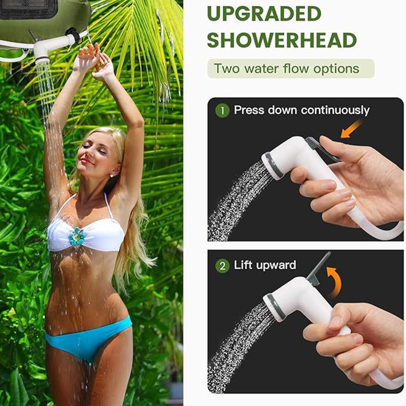 Portable Solar Shower Bag, Large Capacity Foldable Water Bag for Outdoor Camping