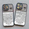 Чехол для телефона Ins Travel Country Sketch City Map для iPhone 8 7 Plus SE2 15 14 11 12 13 Pro Max Mini X XR XS Ударопрочный Funda Shell
