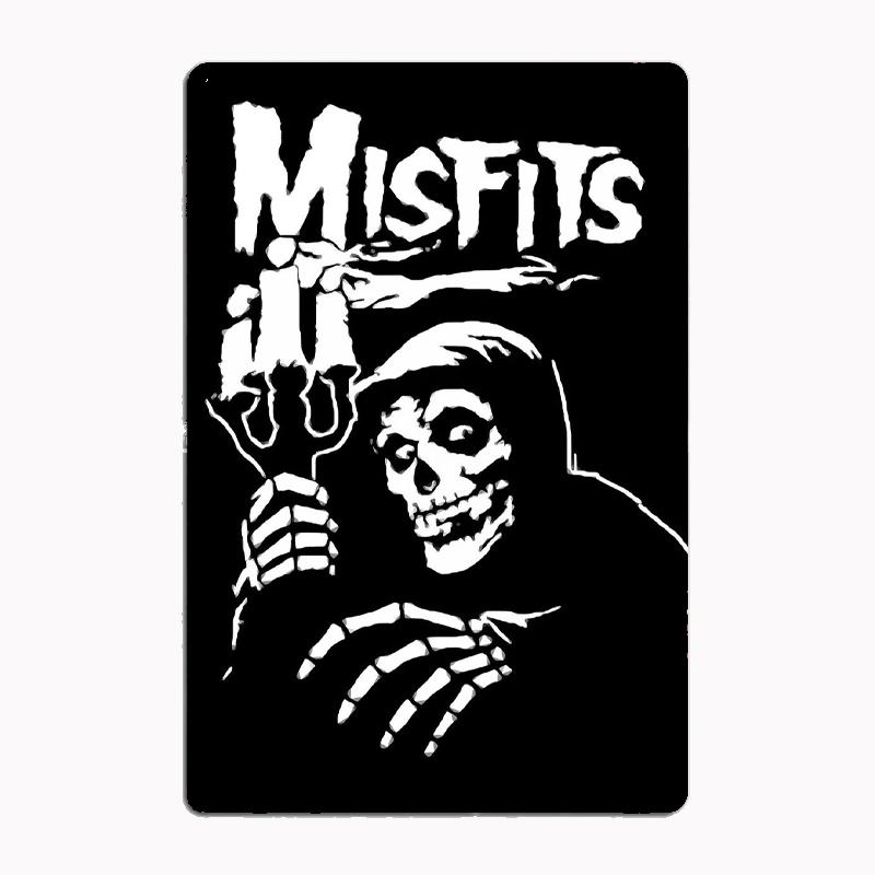 Misfits хэви-метал музыка металлическая табличка постер декор для гаража комнаты автомобильный клуб жесть декор для дома