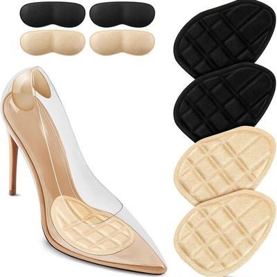 4 пары подушечек под переднюю часть стопы, вкладыши для высоких каблуков, облегчение боли и комфорт на весь день