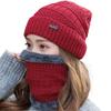 Warm Thermal Soft Neck Scarf Cap Beanie Hat Scarf Knitted Hat Balaclava