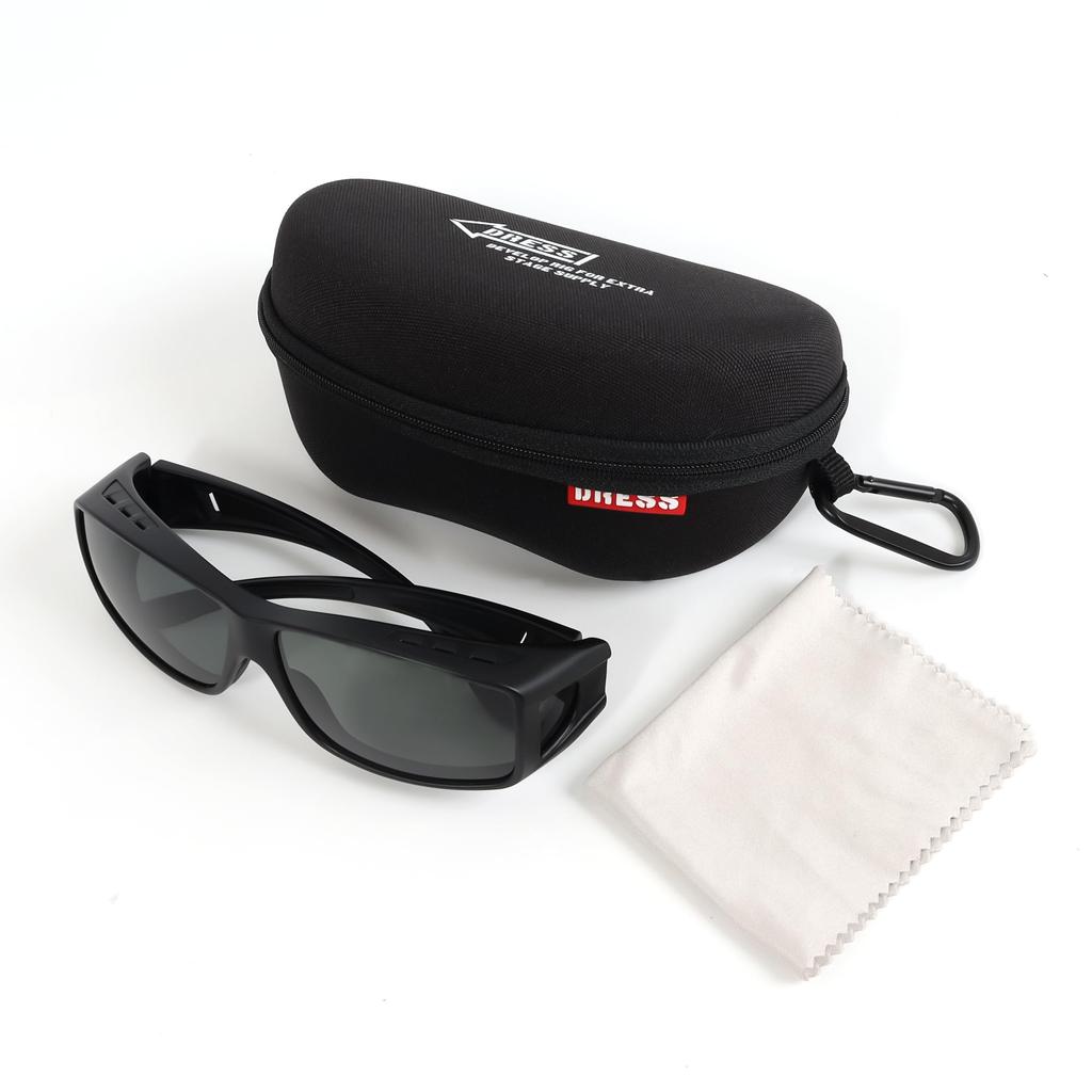 Dress AIRBORNE Fits Over Fishing UV Easy to for Driving Over-Sunglasses, Glasses, Glasses, 100% Protection, Polarized, See, Large, Fishing, Egging,