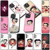 Мягкий чехол для телефона Apple iPhone 17 16 14 15 Pro Max Plus 15+ 16E XR ProMax Air Case B-Bettys Мультяшный B-Boops Аниме Чехол