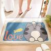 Cartoon Imitation Cashmere Mat Non-slip Home Bedroom Bed Carpet Entry Absorbent Mat Bed Imitation Cashmere Foot Mat