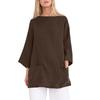 Fashionable Women's Loose Round Neck Casual Pullover Top