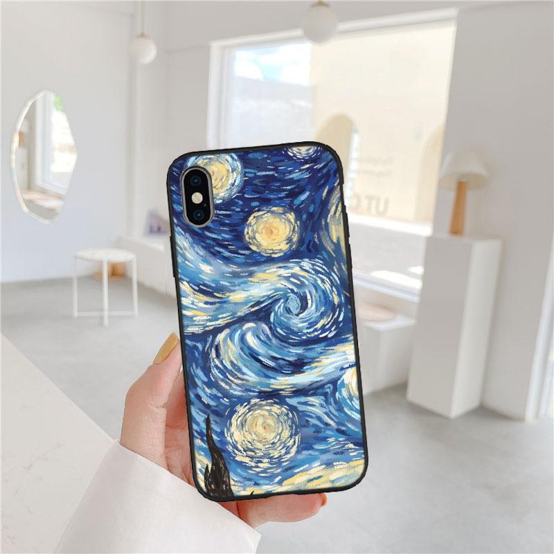 Чехол для телефона 'Звездная ночь' Ван Гога для OPPO A40 A60 A80 A15 A16 A16K A12 A17 A17K A54 A54S A53 A53S A55 A56 A57 A98 F23