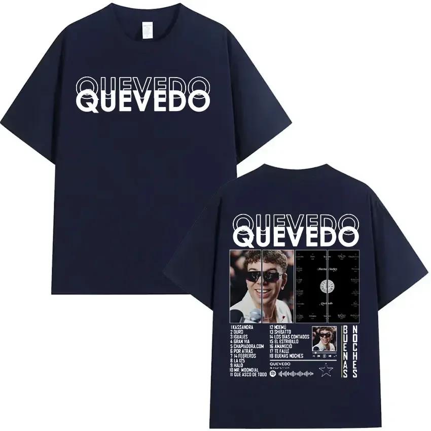 Rapper Quevedo Tour 2025 Graphic T Shirt Unisexs Vintage Fashion Short Sleeve Tshirts Hip Hop Oversized Cotton Tshirt Streetwear