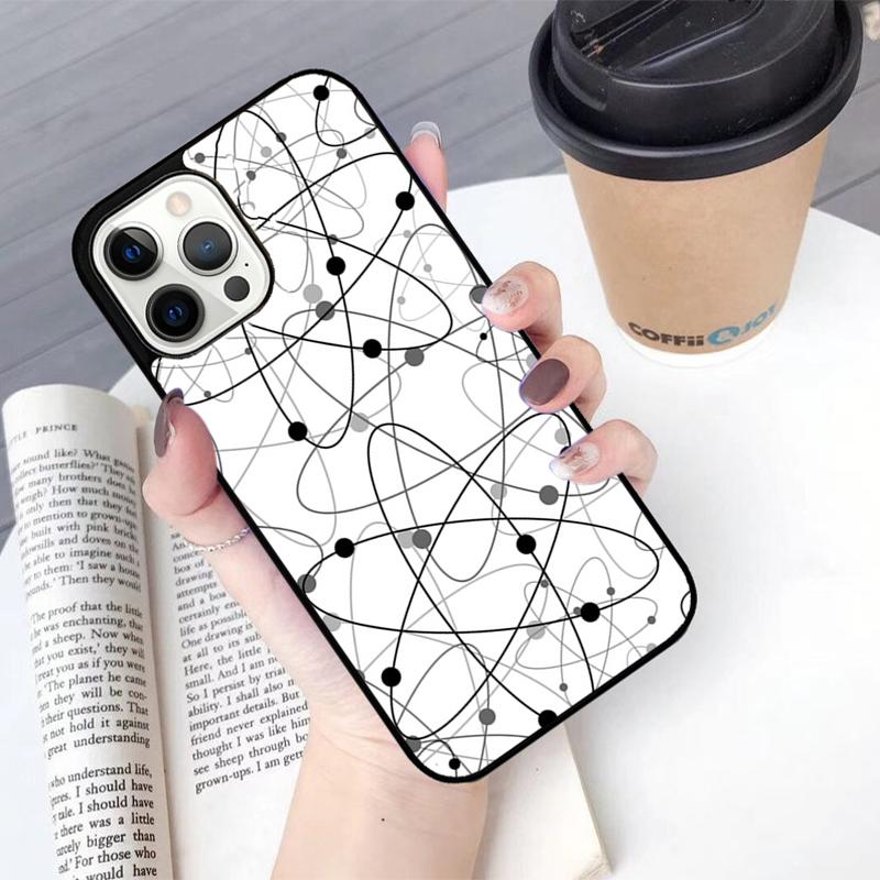 Atom Chemistry Science Phone Case For iPhone 17 Air 13 12 14 15 16 Cover For Apple Pro Max 6S Plus Coque