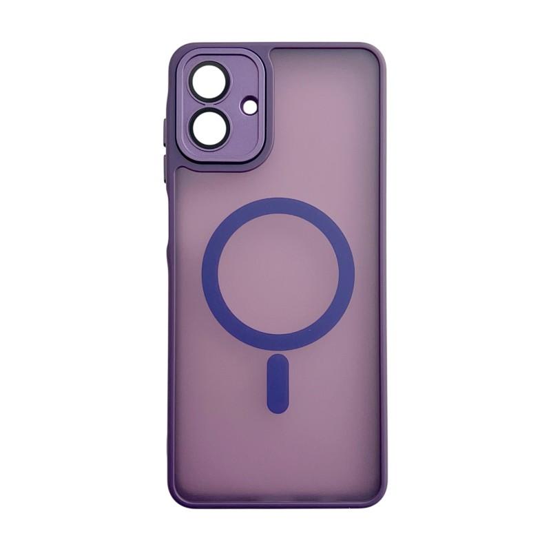 For Samsung Galaxy A07 4G Magnetic Back Cover WANLONFENG QB1 Series PC TPU Shockproof Phone Case