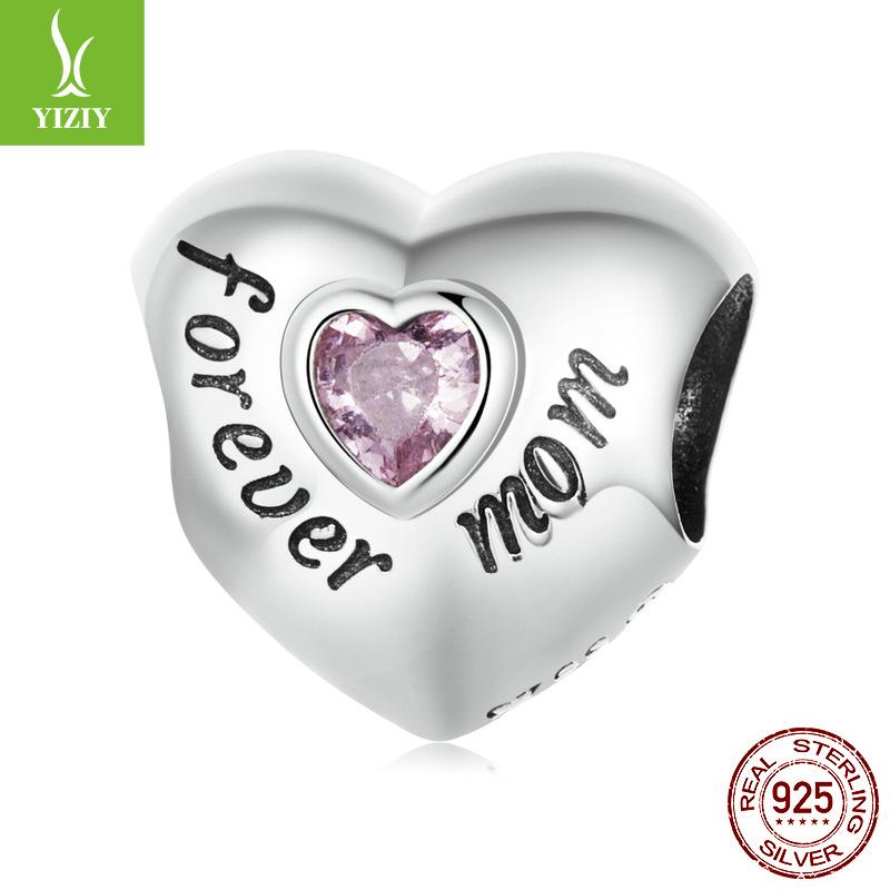 Любовь Семья Бижутерные Аксессуары, Теплая Семейная Дружба Бусины из Стерлингового Серебра 925 Пробы Рассыпные Бусины Bsc562