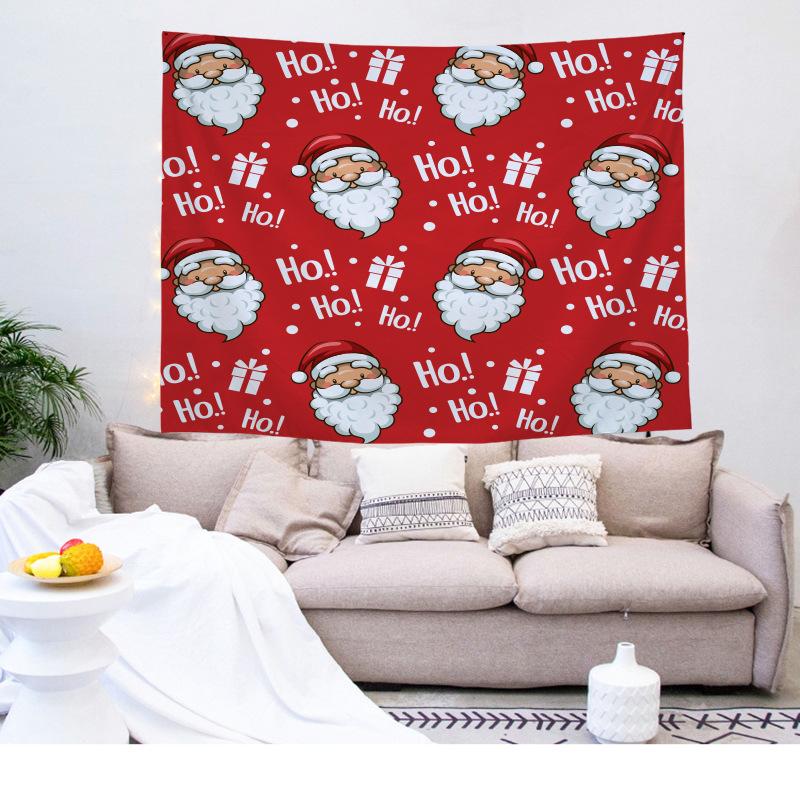 Hippie Christmas Home Decor Tapestry Santa Art Tapestry Bedroom Living Room Wall Decor Backdrop Cloth