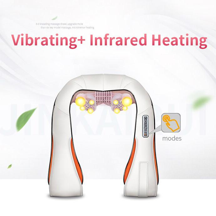 U-образный массажер электрический инфракрасный вибрационный массажер шиацу для разминания спины, шеи и тела