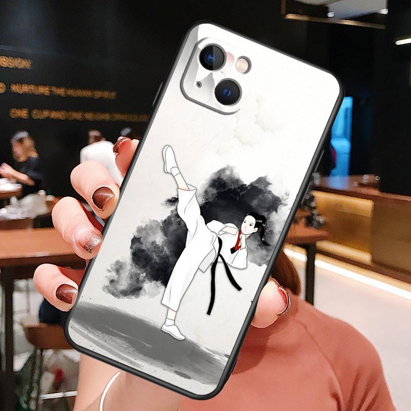 Чехол для телефона Кунг-фу Тхэквондо Каратэ для iPhone 16 Pro Max 15 13 12 11 14 Pro Max Plus 12 13 Mini XR 16e Funda Cover