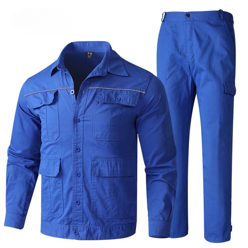 Рабочая одежда для улицы Мужские костюмы Весна и осень Износостойкая противообрастающая рабочая защитная одежда Костюмы