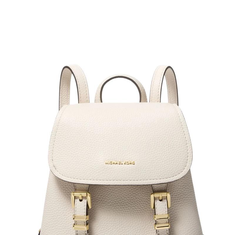 Michael Kors Quinn Hardware Кожаный рюкзак-кроссбоди Экстра маленький Женский Кремово-белый Молочно-белый