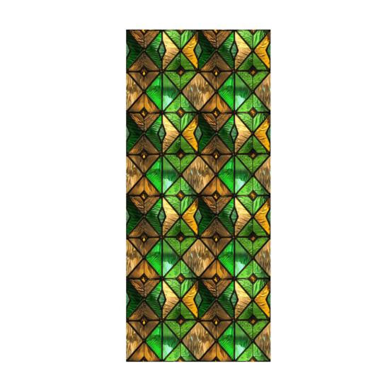 Yousheng Винтажная наклейка из витражного стекла Съемная Водонепроницаемая Статическая наклейка на окно Дом Офис Комната Церковь Декоративная Конфиденциальная Оконная пленка