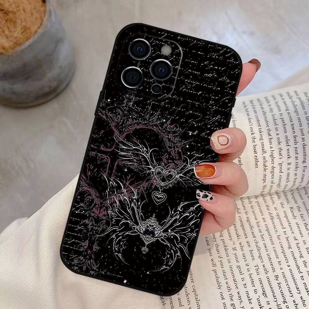 Готический Кибер Сигил Крест Чехол для Телефона Силиконовый Мягкий Для IPhone 17 16 15 14 13 12 11 X XR Plus Pro Max Plus