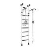 Wall Bars Comet 5 - White Black