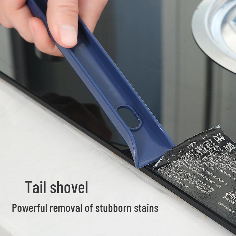 Многофункциональная чистящая щетка: Универсальный инструмент 3-в-1 для ванной и кухни: для щелей, окон и удаления волос.