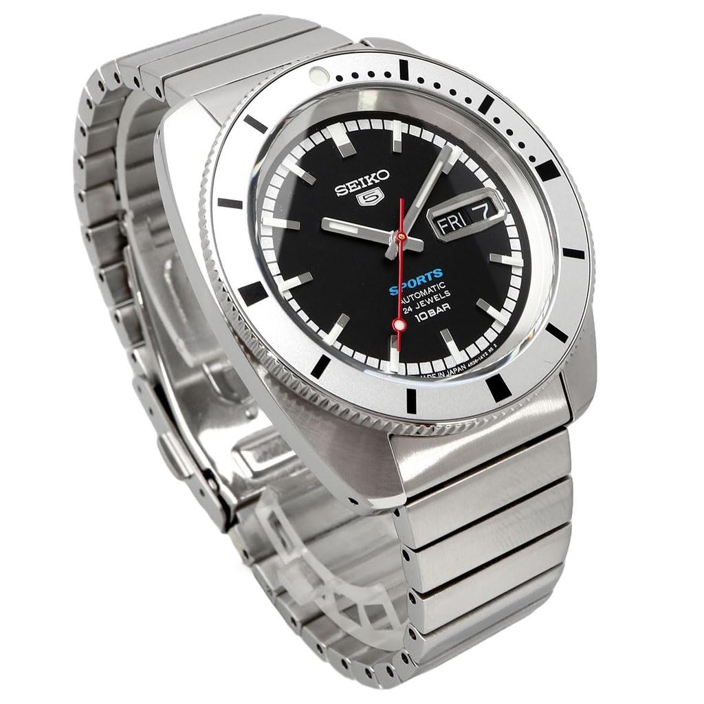 Seiko 5 SPORTS автоматические механические часы Heritage Design Reprint Limited Model Five Sports Made in Japan SRPL05 Silver x Black Overseas Model [Seiko]
