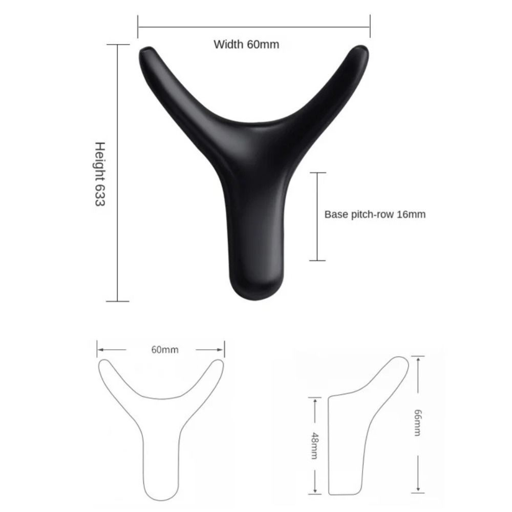 Zinc Zinc Zinc Alloy Wall Mount Hook Hanging Cabinet Storage Hook Bedroom Ox Horn Dual Hanger  Coat