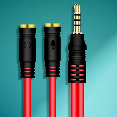 Кабель-адаптер 2-в-1 3,5 мм для наушников AUX Высококачественный разветвитель-конвертер для мобильного телефона