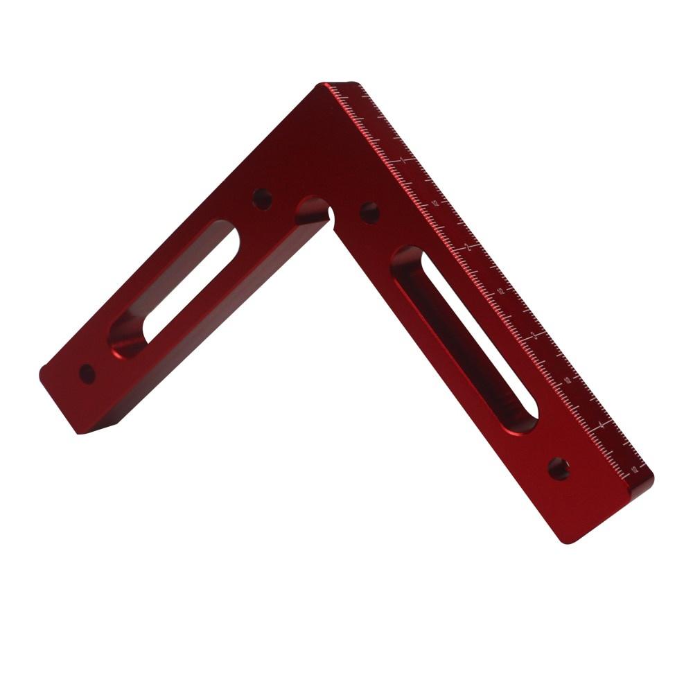 1 шт., приспособление для деревообработки, алюминиевый сплав, 90 градусов, точный зажим, квадратные угловые зажимы, линейка для углового позиционирования