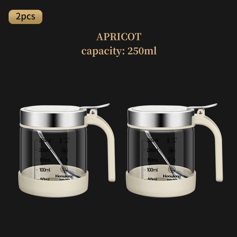 1 шт. Стеклянная банка для специй с ложкой, сахарница, солонка, контейнер для приправ, кухонные принадлежности, набор для хранения, коробки для специй