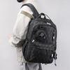 Stylish Spring New Unisex Backpack Casual Travel Bag For Students In Gray Blue Black