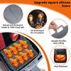 XXL 9-дюймовая силиконовая корзина для фритюрницы Cosori/Ninja 6-8QT - квадратный многоразовый поднос, пригодный для использования в духовке, можно мыть в посудомоечной машине, не содержит масла