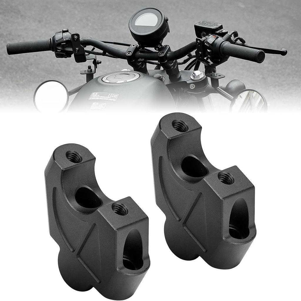 KEMIMOTO Handle Post for Motorcycles, 1.0 inch (25 mm) Up, For Rebel 250, Handle